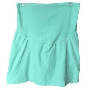 Beyond the Bump Aqua Maternity Skirt Sz L